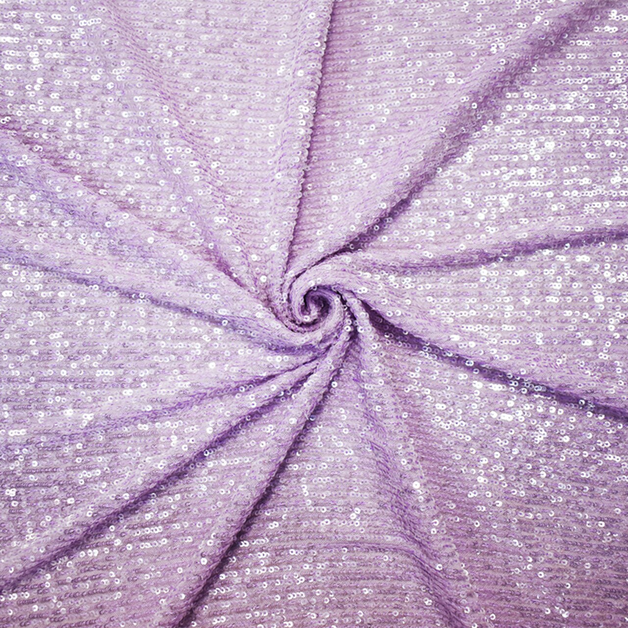 Lavender Nylon Blend Sequined Stretch Spandex Mesh Knit Fabric By the Yard